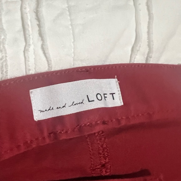 The Loft red “leggings”. Skinny fit NWT. - Picture 6 of 7